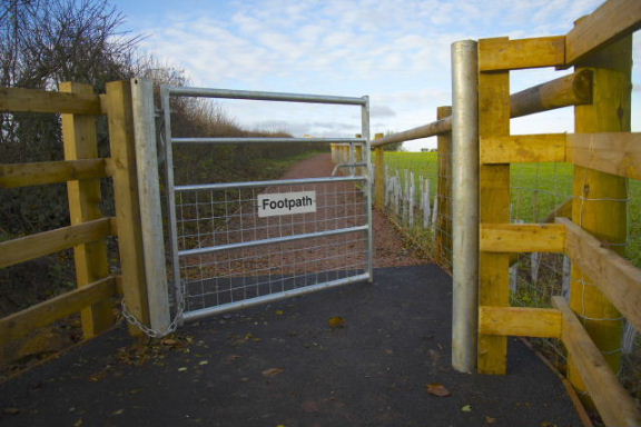 Tor Hill footpath, December 2013