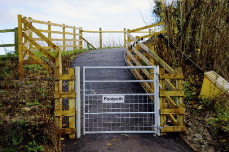 Tor Hill footpath, December 2013